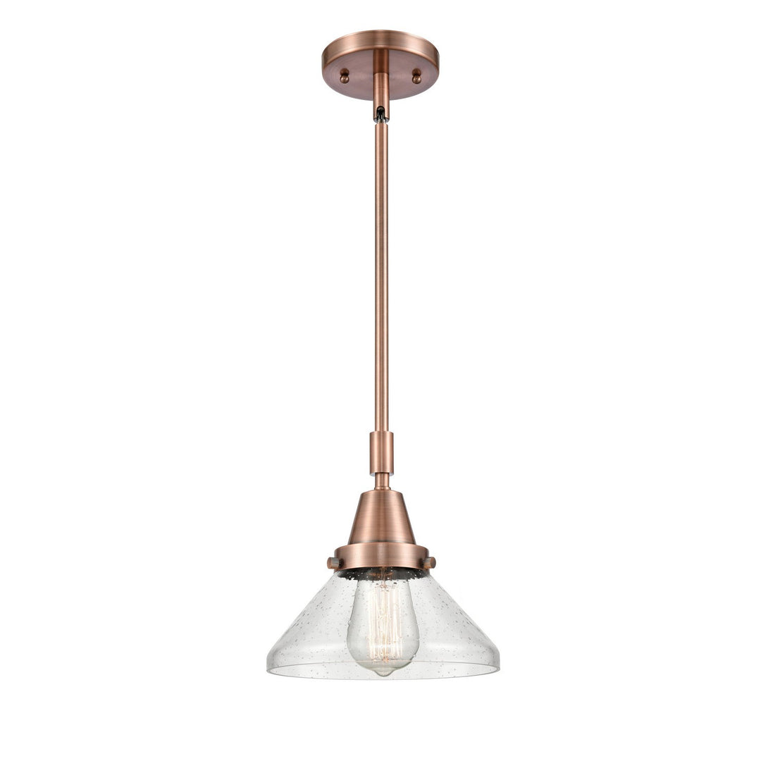 Innovations Caden 447-1S-AC-G4474-LED Pendant Light - Antique Copper