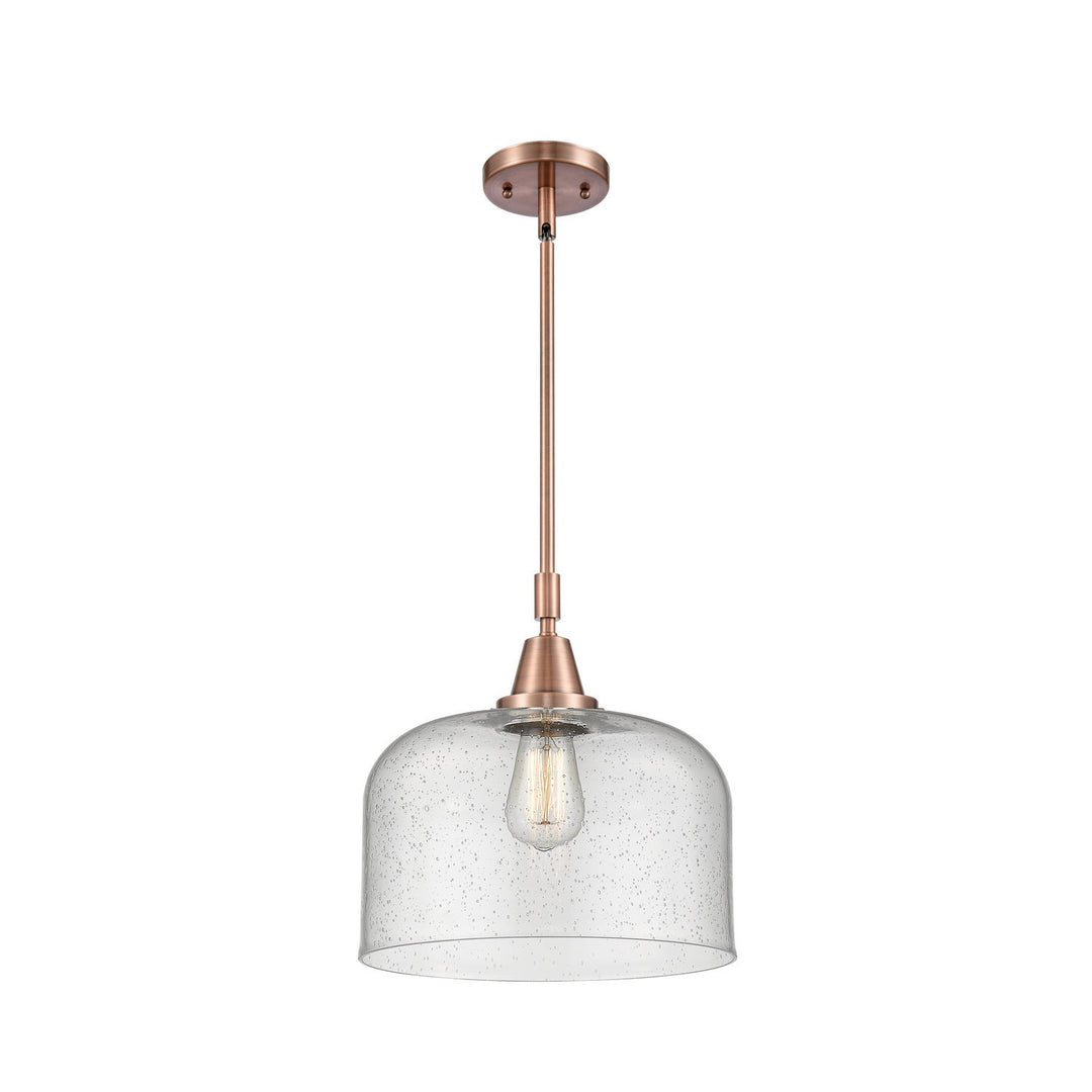 Innovations Caden 447-1S-AC-G74-L-LED Pendant Light - Antique Copper