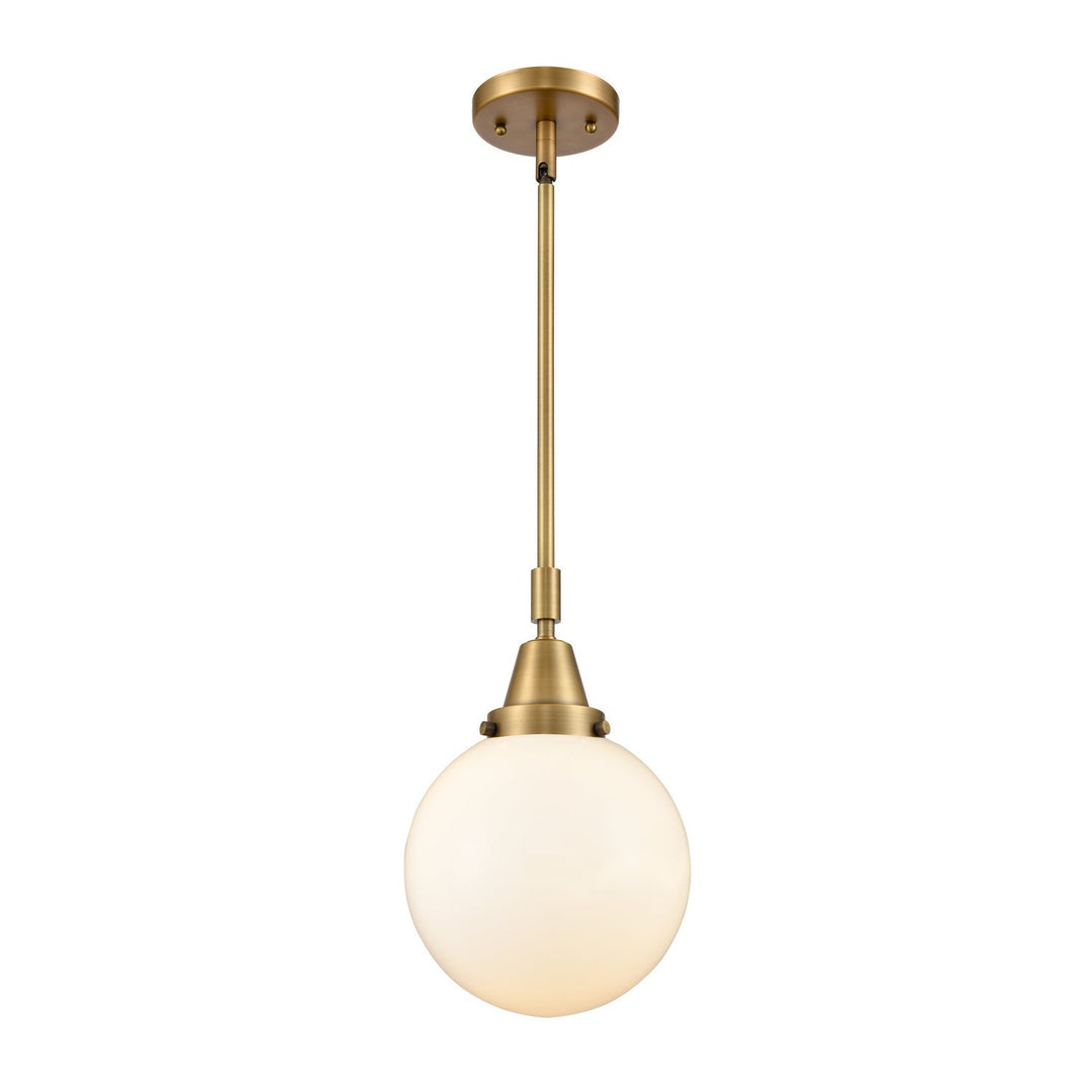 Innovations Caden 447-1S-BB-G201-8-LED Pendant Light - Brushed Brass