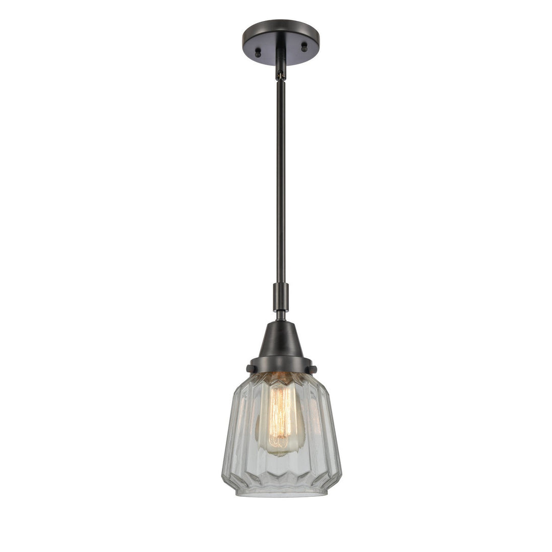 Innovations Caden 447-1S-BK-G142-LED Pendant Light - Matte Black