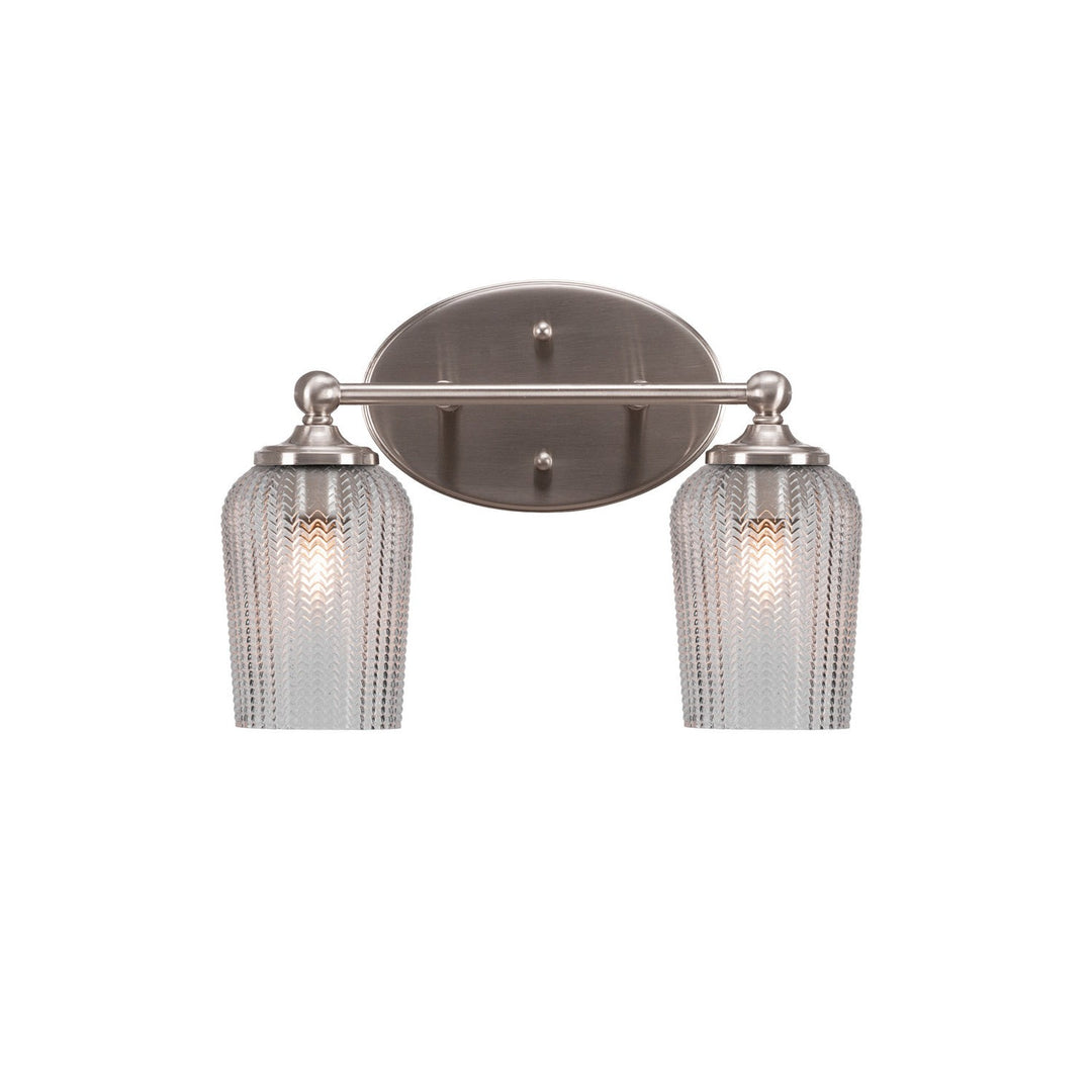 Toltec Capri 5912-bn-4250 Bath Vanity Light 15 in. wide - Brushed Nickel