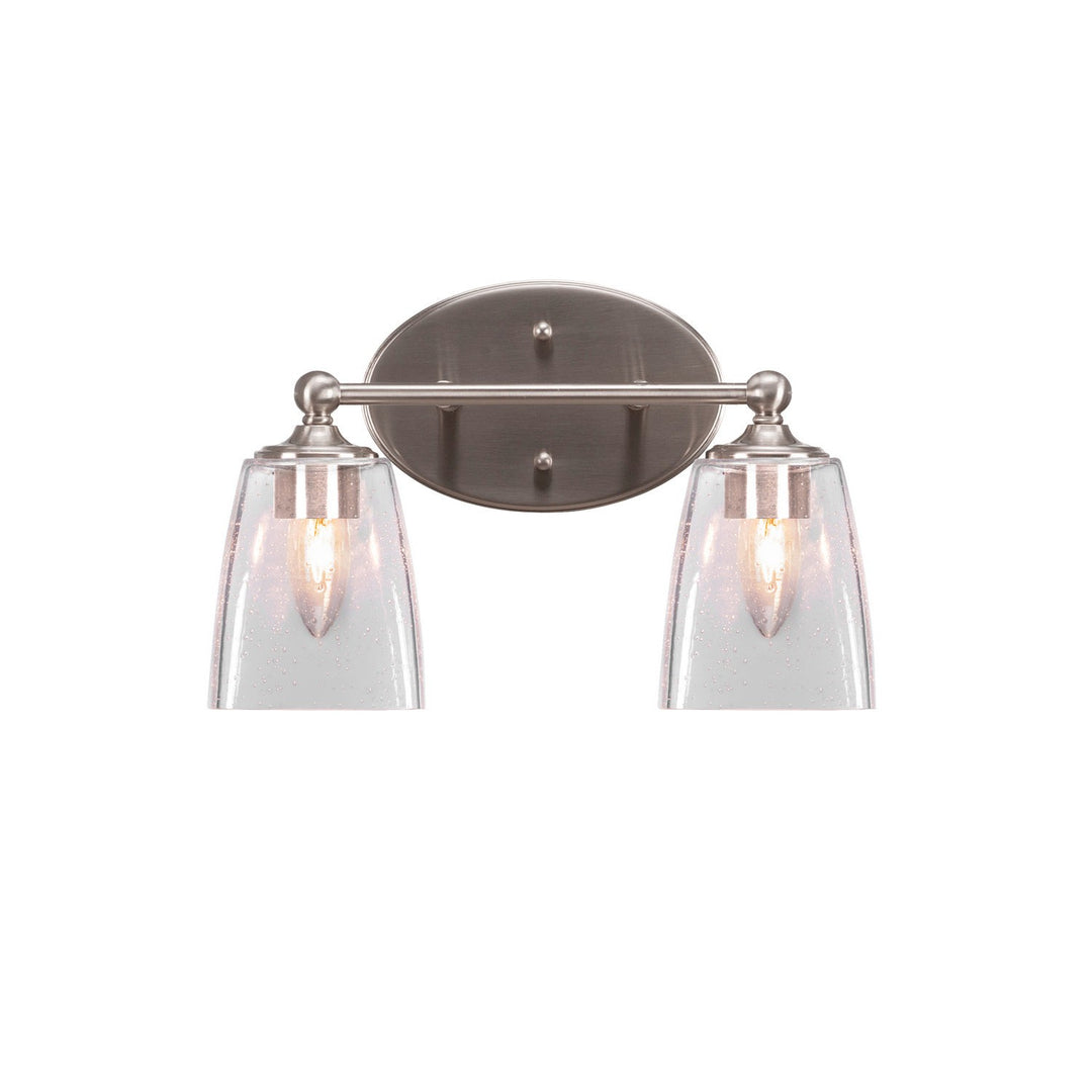 Toltec Capri 5912-bn-461 Bath Vanity Light 14 in. wide - Brushed Nickel