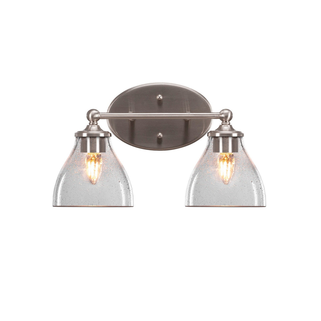 Toltec Capri 5912-bn-4760 Bath Vanity Light 16 in. wide - Brushed Nickel