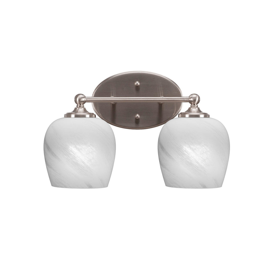 Toltec Capri 5912-bn-4811 Bath Vanity Light 15 in. wide - Brushed Nickel