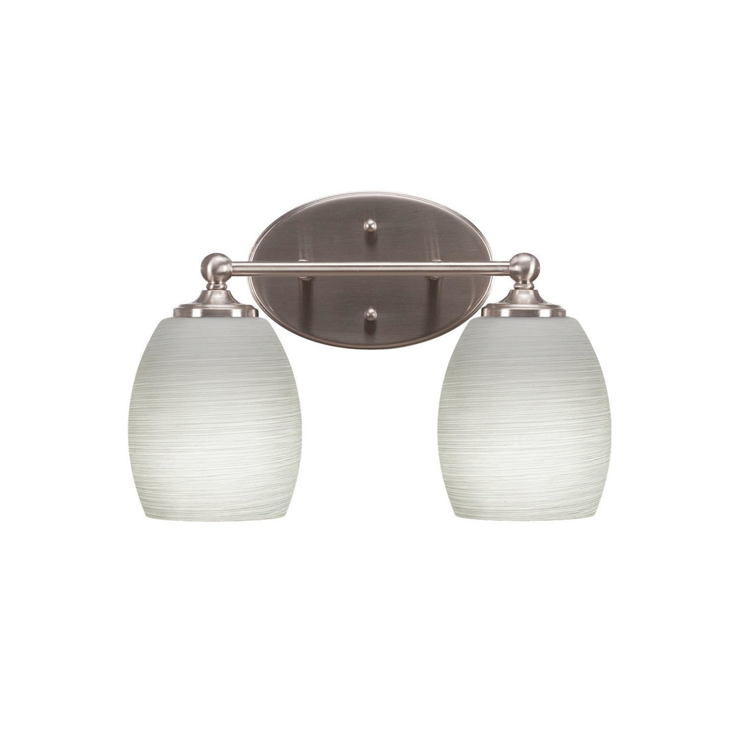 Toltec Capri 5912-bn-615 Bath Vanity Light 14 in. wide - Brushed Nickel