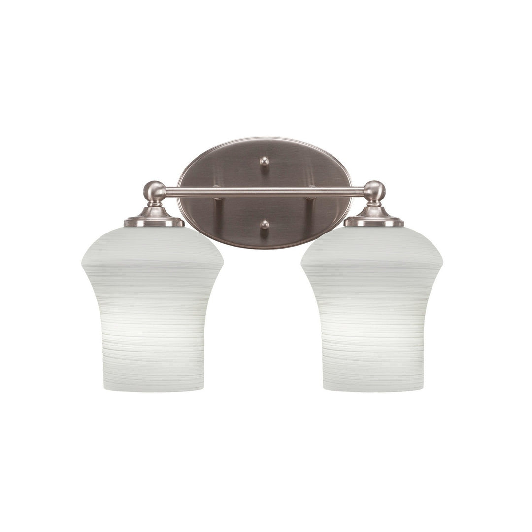 Toltec Capri 5912-bn-681 Bath Vanity Light 15 in. wide - Brushed Nickel