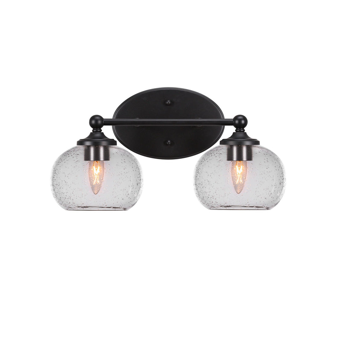 Toltec Capri 5912-mb-202 Bath Vanity Light 16 in. wide - Matte Black