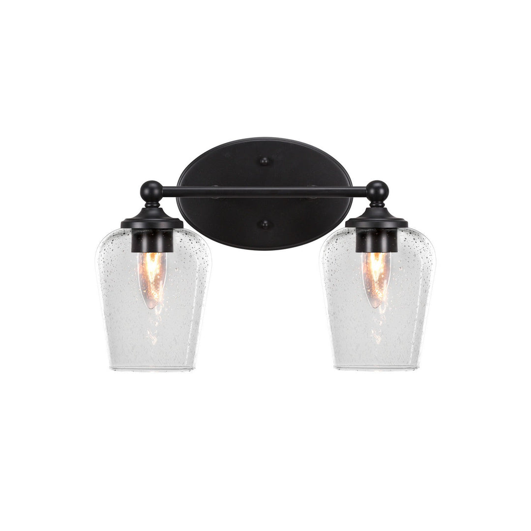 Toltec Capri 5912-mb-210 Bath Vanity Light 16 in. wide - Matte Black