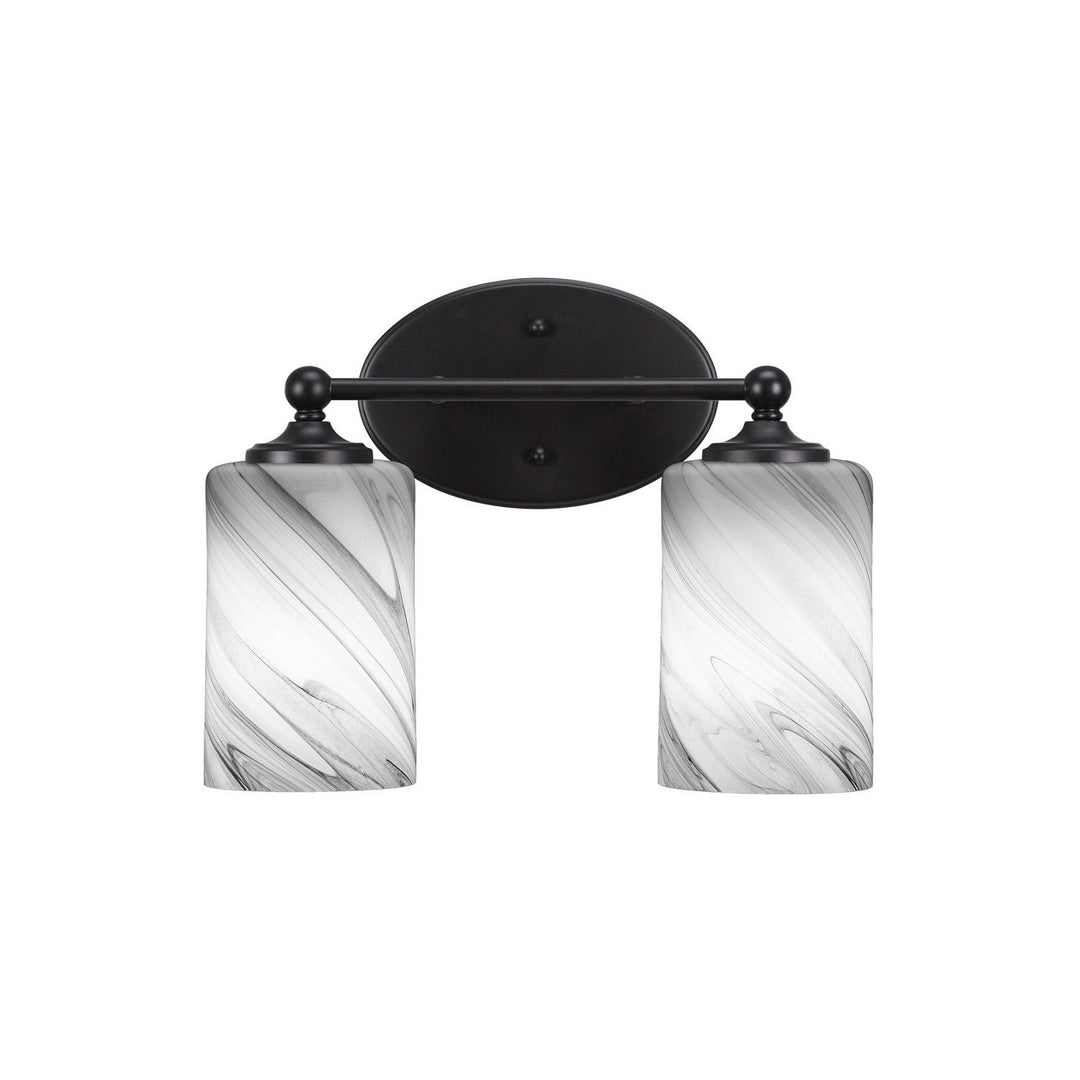 Toltec Capri 5912-mb-3009 Bath Vanity Light 13 in. wide - Matte Black