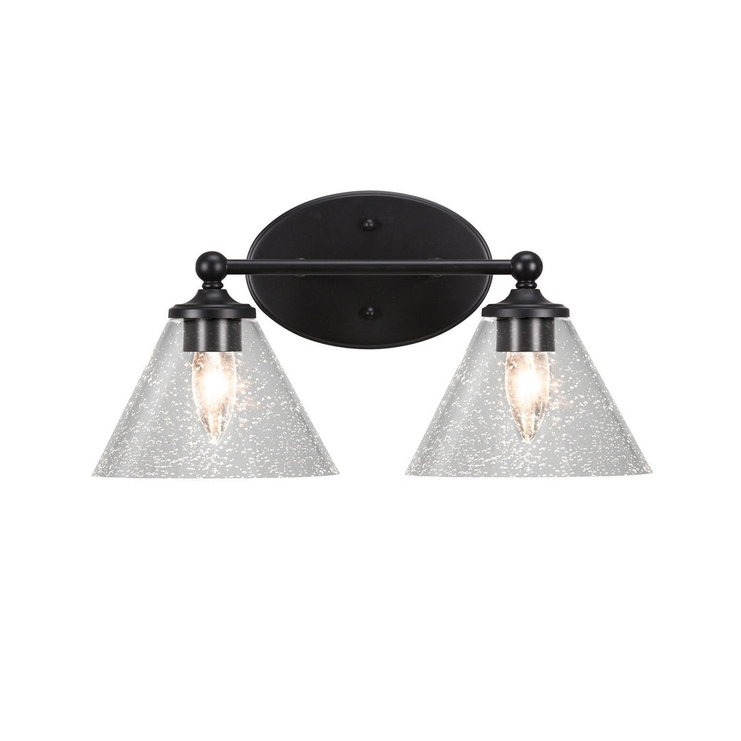 Toltec Capri 5912-mb-302 Bath Vanity Light 16 in. wide - Matte Black