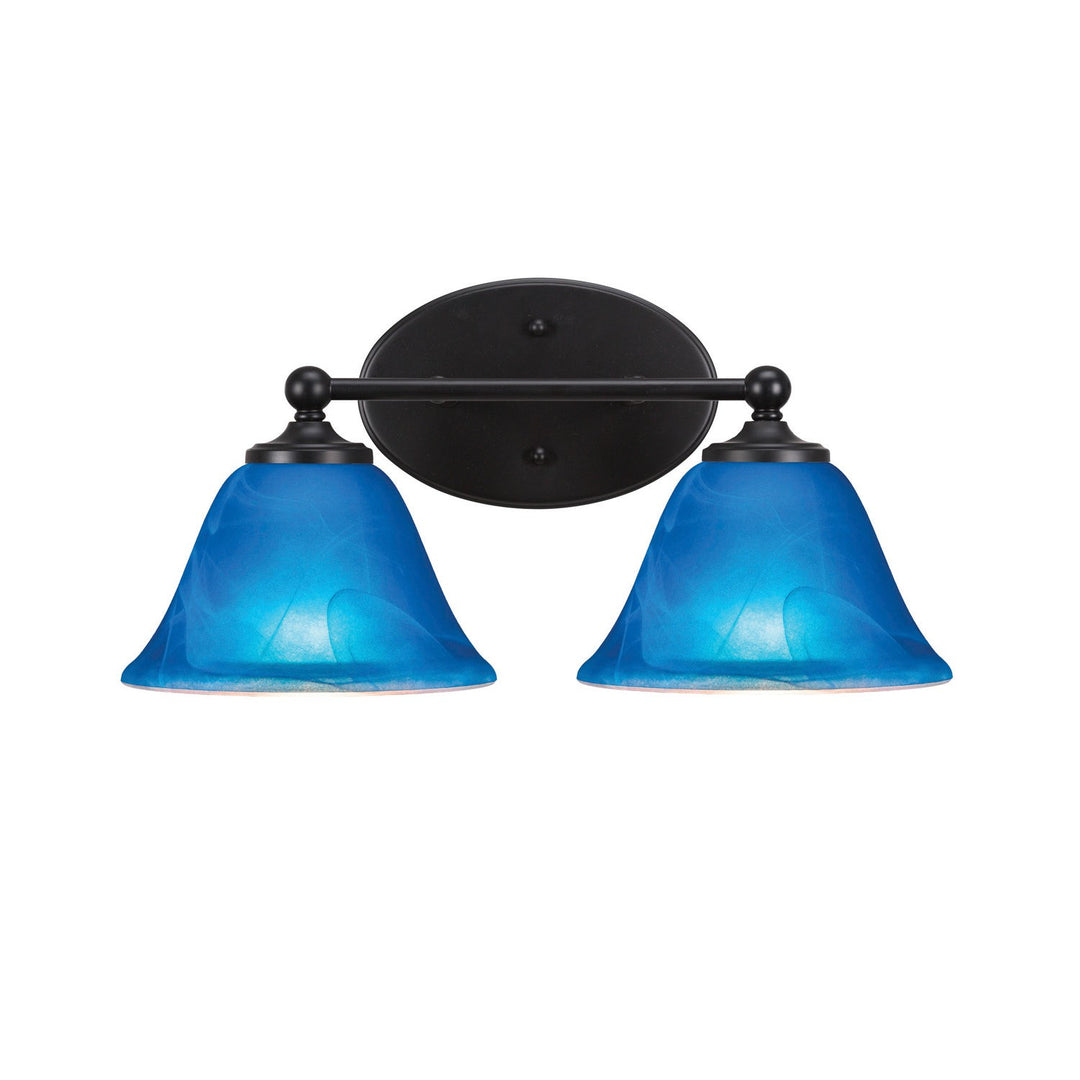 Toltec Capri 5912-mb-4155 Bath Vanity Light 16 in. wide - Matte Black