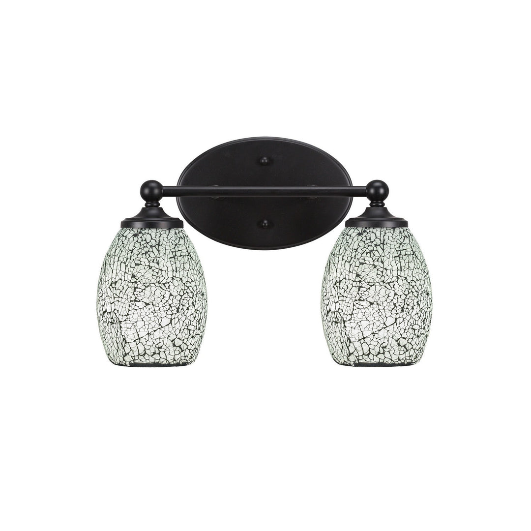 Toltec Capri 5912-mb-4165 Bath Vanity Light 14 in. wide - Matte Black