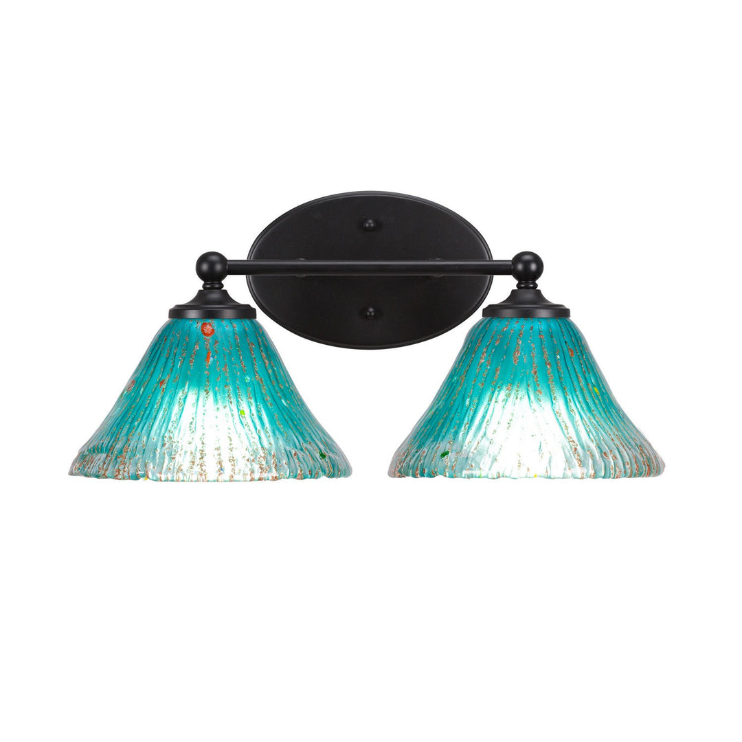 Toltec Capri 5912-mb-458 Bath Vanity Light 17 in. wide - Matte Black