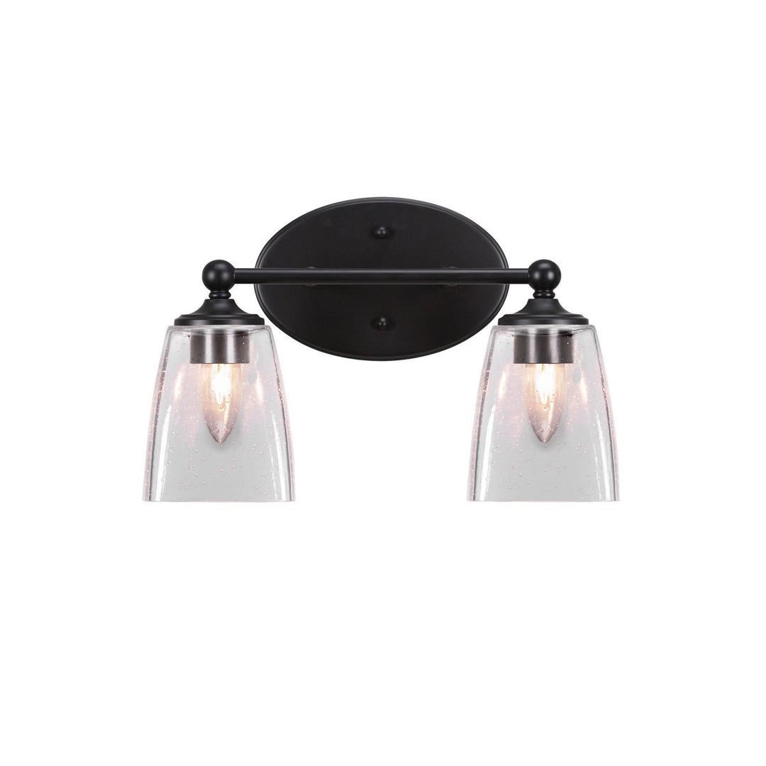 Toltec Capri 5912-mb-461 Bath Vanity Light 14 in. wide - Matte Black