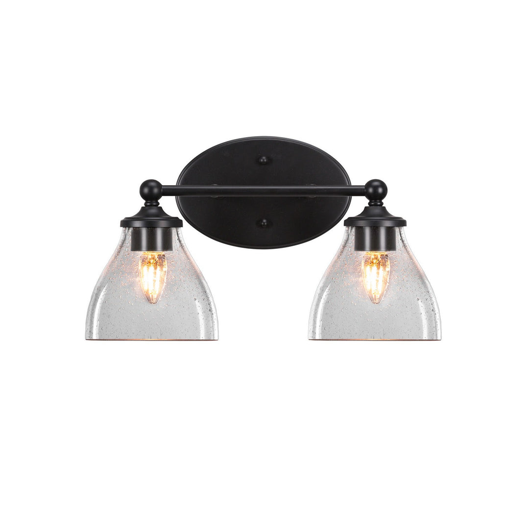 Toltec Capri 5912-mb-4760 Bath Vanity Light 16 in. wide - Matte Black