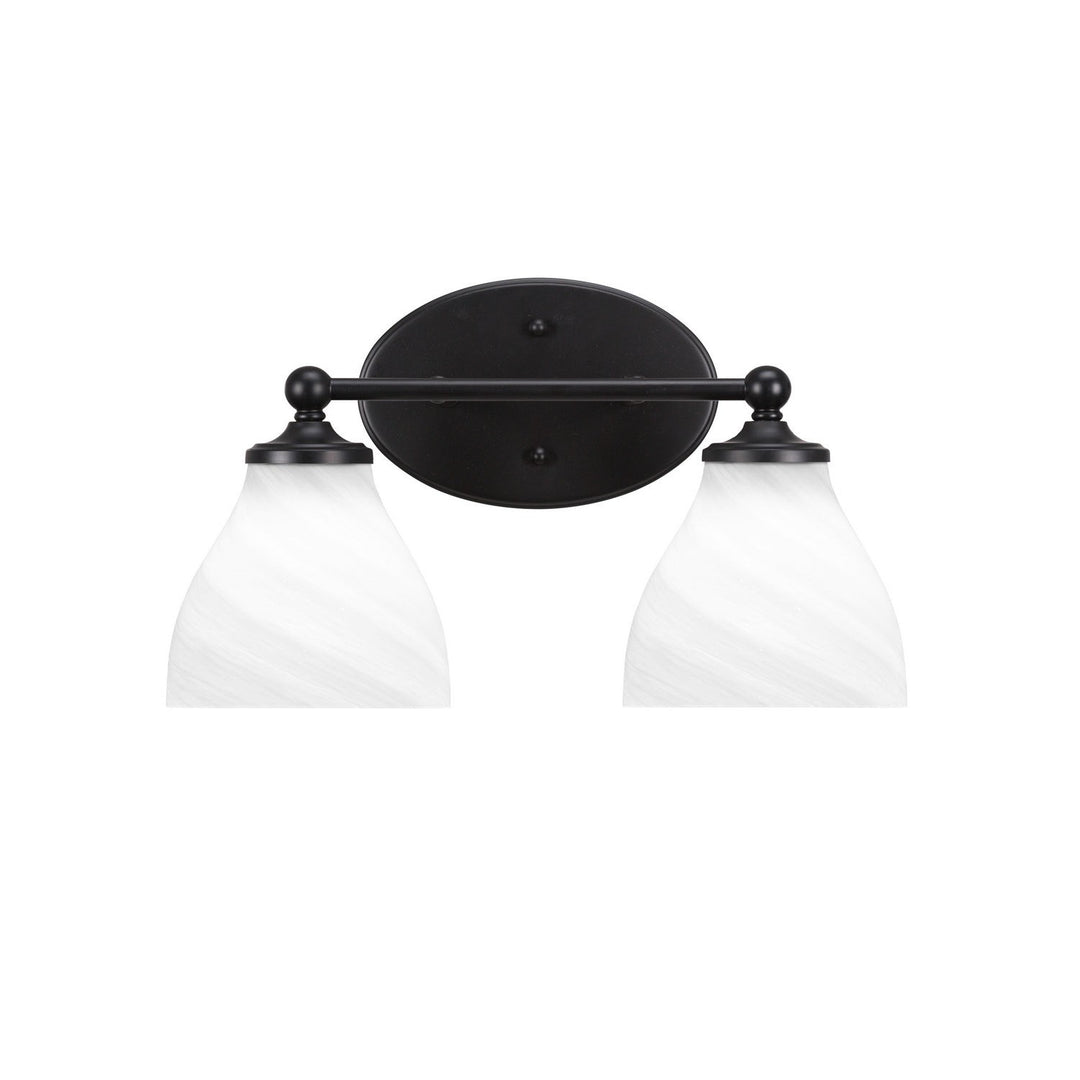 Toltec Capri 5912-mb-4761 Bath Vanity Light 16 in. wide - Matte Black