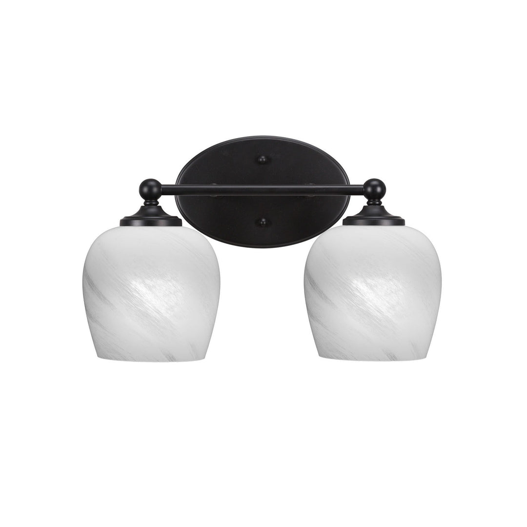 Toltec Capri 5912-mb-4811 Bath Vanity Light 15 in. wide - Matte Black