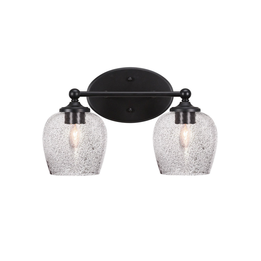 Toltec Capri 5912-mb-4812 Bath Vanity Light 15 in. wide - Matte Black