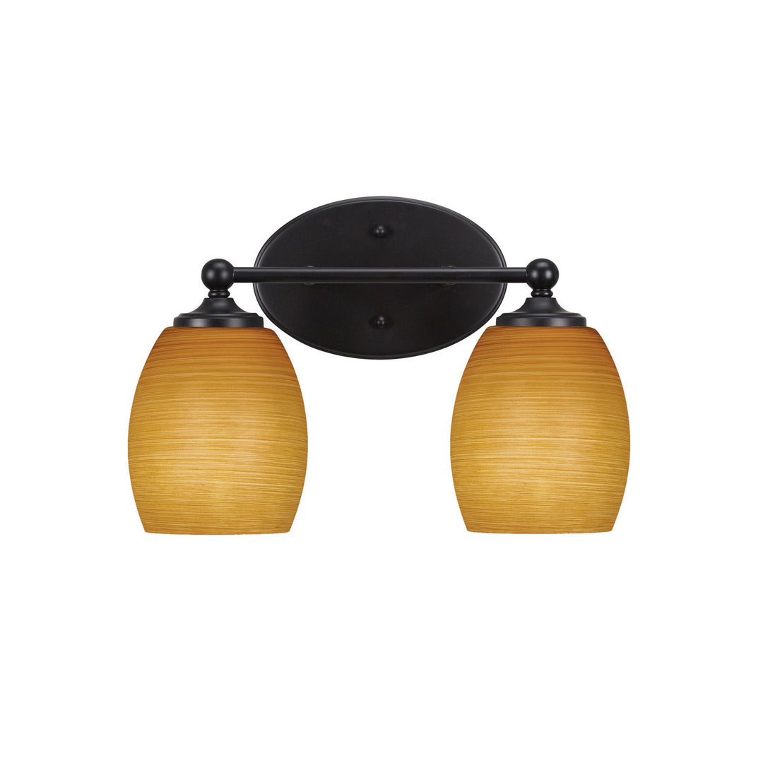 Toltec Capri 5912-mb-625 Bath Vanity Light 14 in. wide - Matte Black