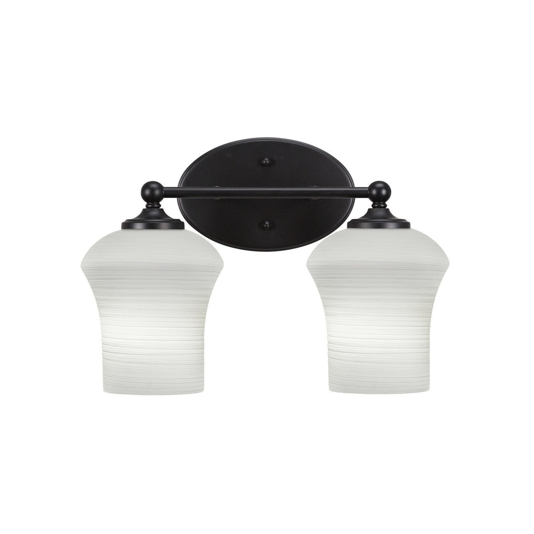 Toltec Capri 5912-mb-681 Bath Vanity Light 15 in. wide - Matte Black