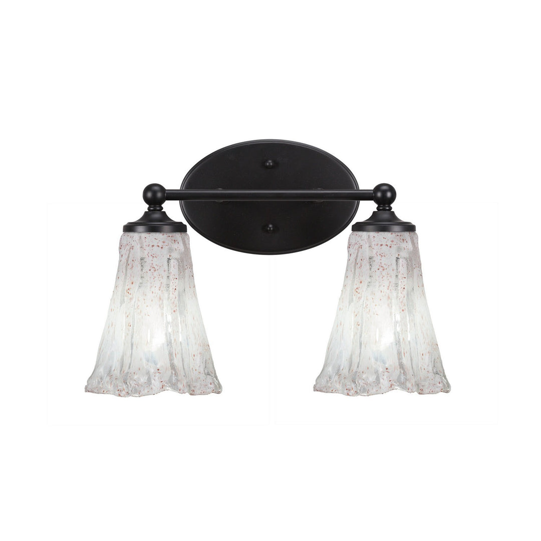 Toltec Capri 5912-mb-729 Bath Vanity Light 15 in. wide - Matte Black