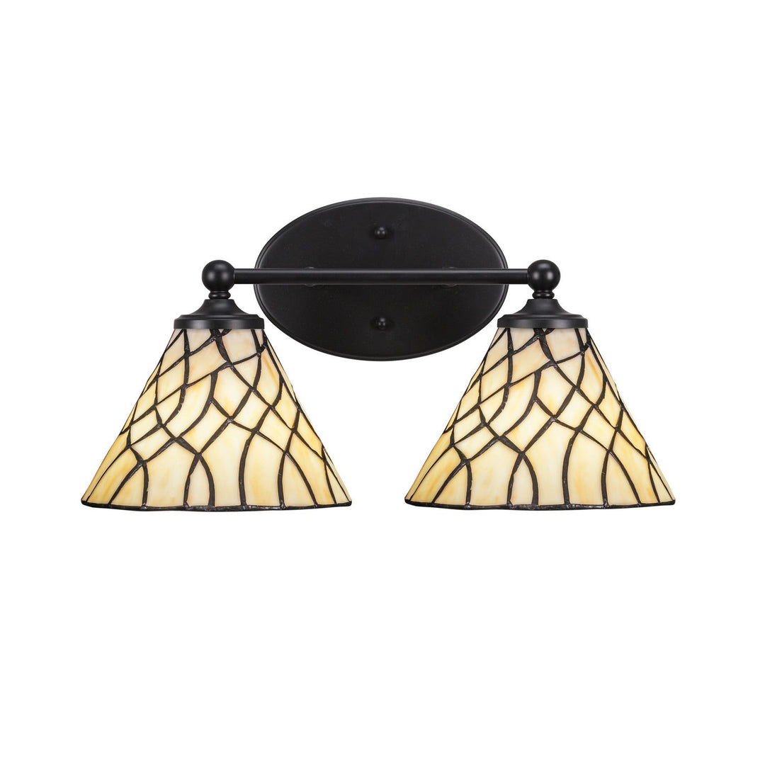 Toltec Capri 5912-mb-9115 Bath Vanity Light 16 in. wide - Matte Black