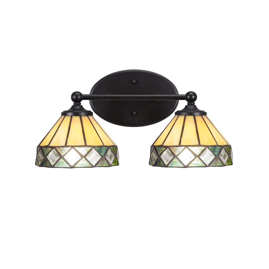 Toltec Capri 5912-mb-9405 Bath Vanity Light 16 in. wide - Matte Black