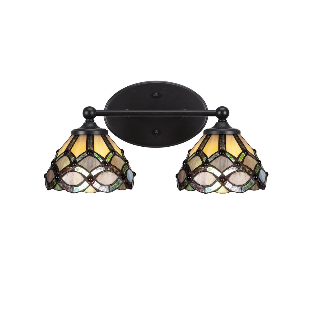 Toltec Capri 5912-mb-9435 Bath Vanity Light 17 in. wide - Matte Black