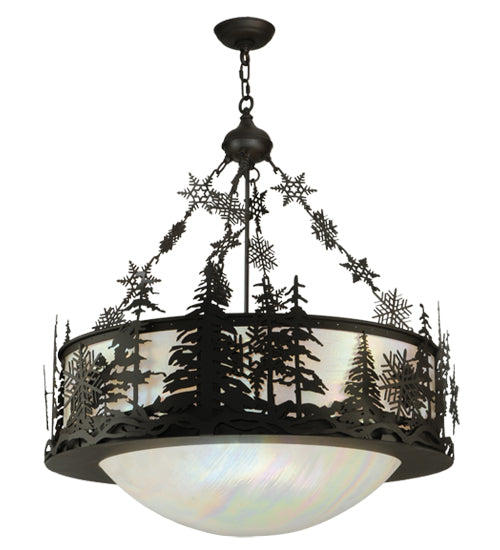 Meyda Tiffany Snowflake 125730 Pendant Light - Oil Rubbed Bronze