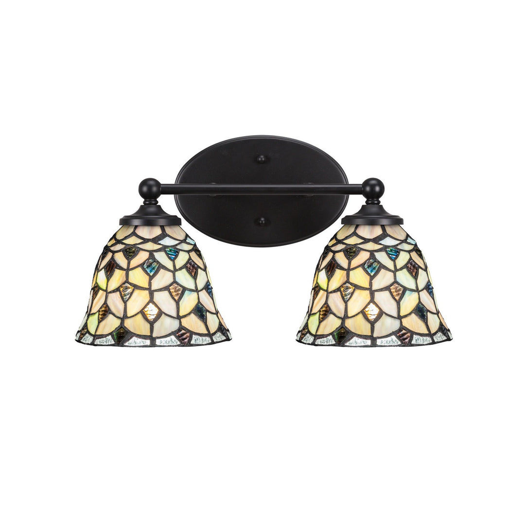 Toltec Capri 5912-mb-9965 Bath Vanity Light 16 in. wide - Matte Black