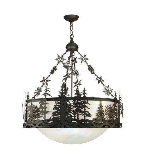 Meyda Tiffany Snowflake 125730 Pendant Light - Oil Rubbed Bronze
