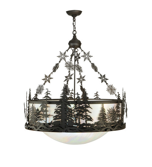Meyda Tiffany Snowflake 125730 Pendant Light - Oil Rubbed Bronze