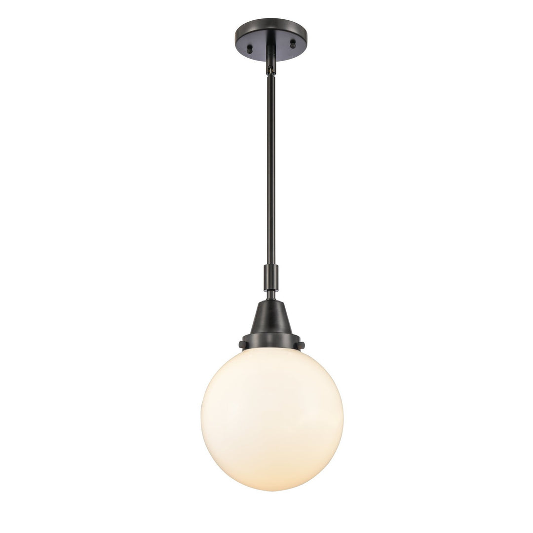 Innovations Caden 447-1S-BK-G201-8-LED Pendant Light - Matte Black