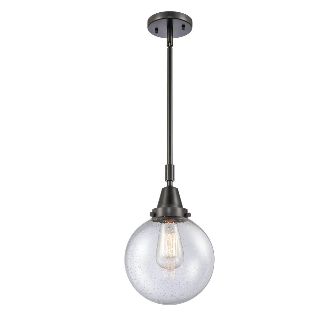 Innovations Caden 447-1S-BK-G204-8-LED Pendant Light - Matte Black