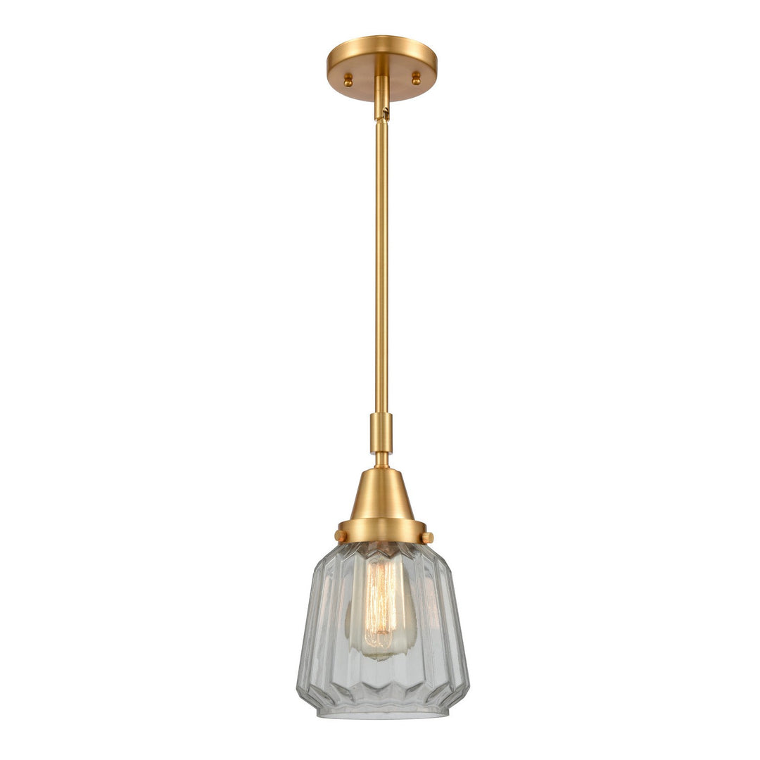 Innovations Caden 447-1S-SG-G142-LED Pendant Light - Satin Gold