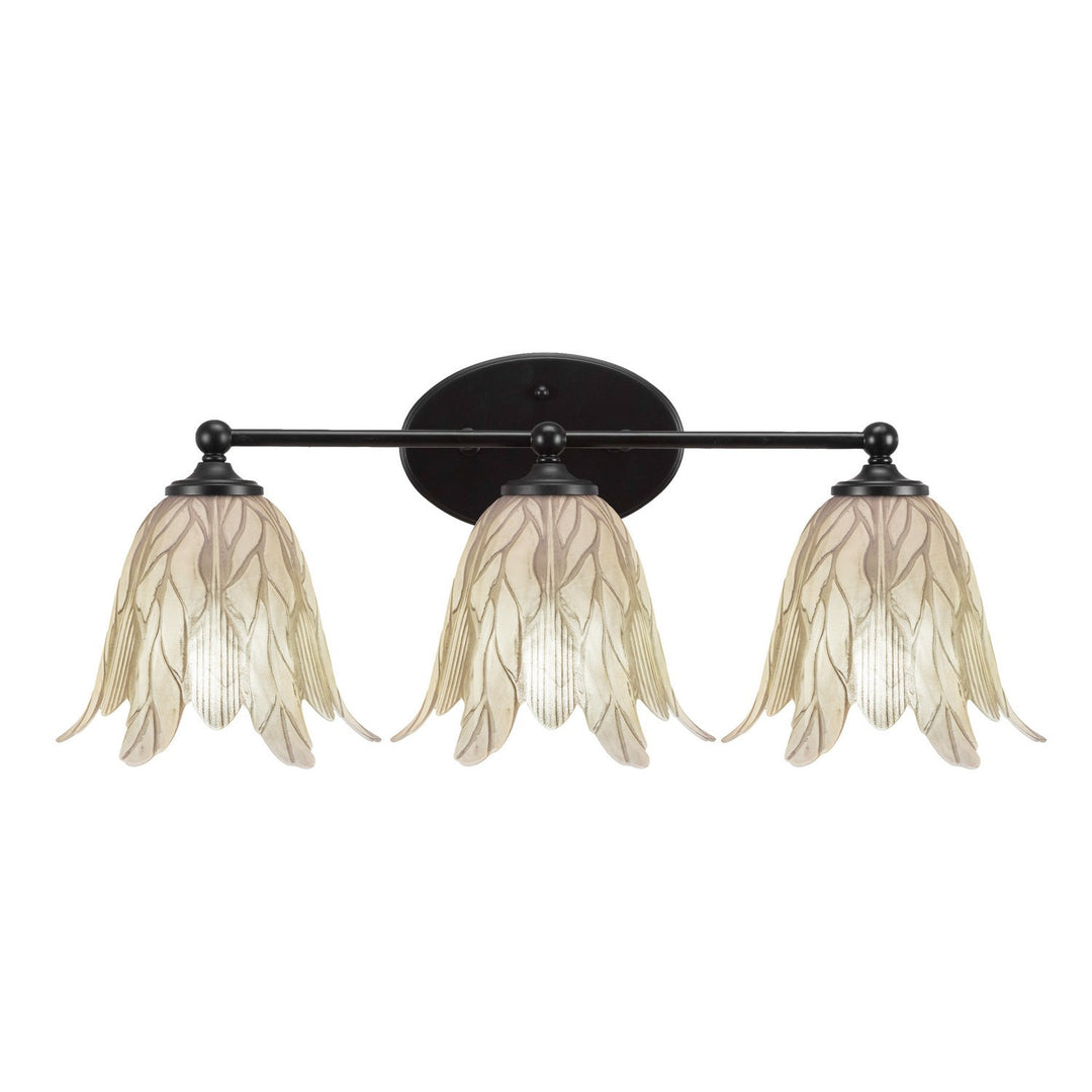 Toltec Capri 5913-mb-1025 Bath Vanity Light 25 in. wide - Matte Black