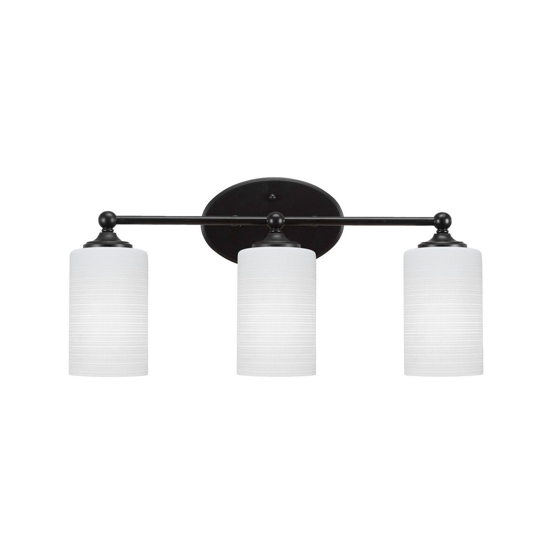 Toltec Capri 5913-mb-4061 Bath Vanity Light 21 in. wide - Matte Black