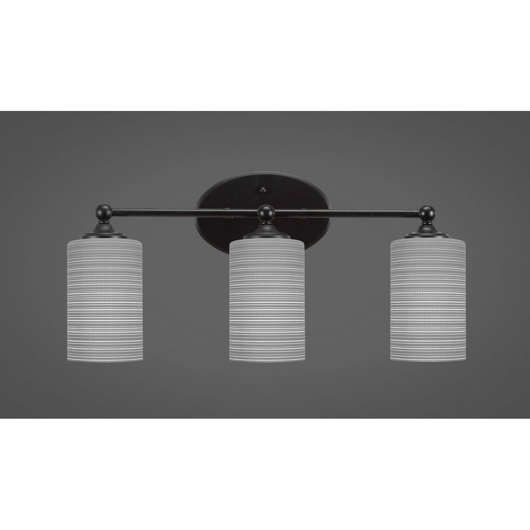 Toltec Capri 5913-mb-4062 Bath Vanity Light 21 in. wide - Matte Black