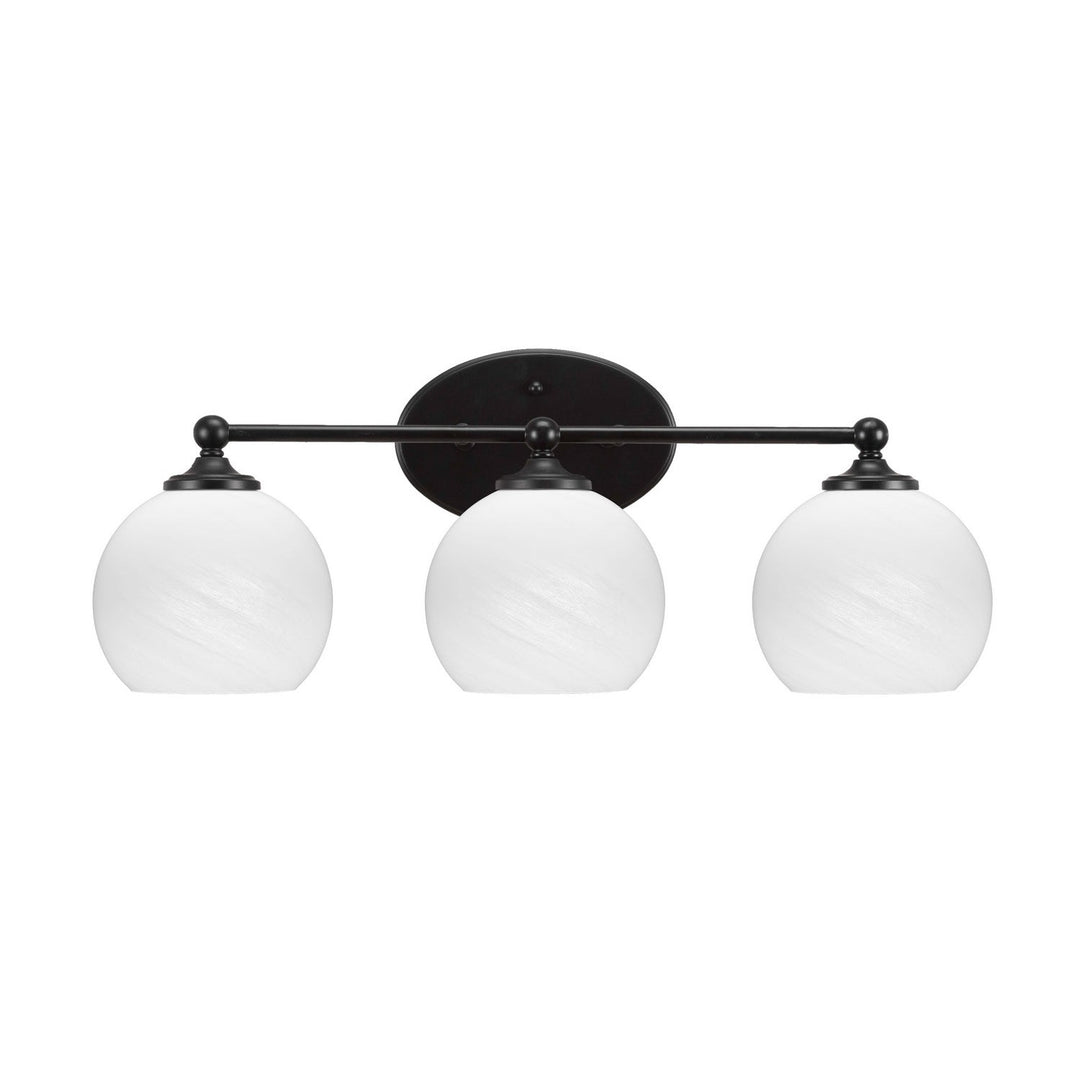 Toltec Capri 5913-mb-4101 Bath Vanity Light 23 in. wide - Matte Black