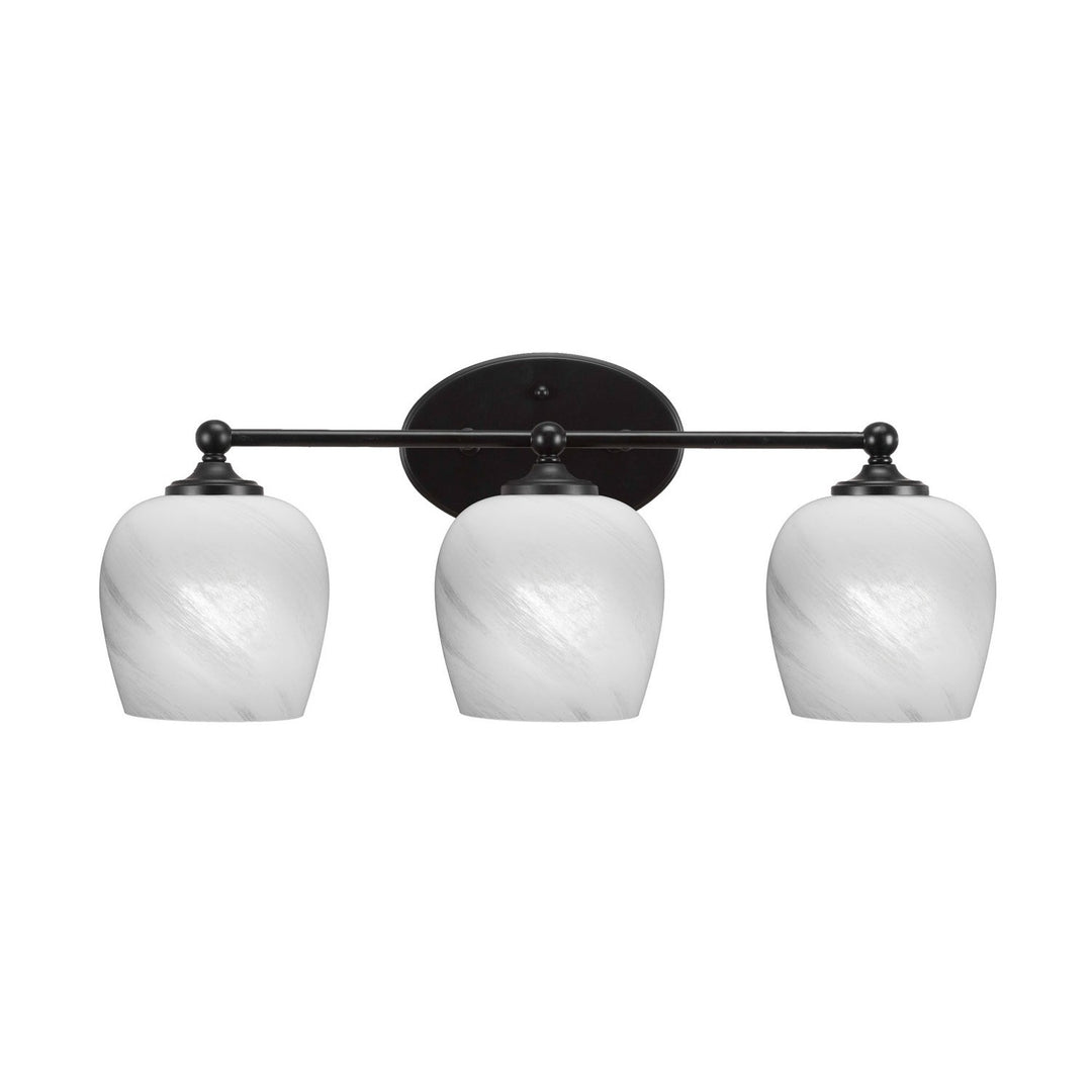 Toltec Capri 5913-mb-4811 Bath Vanity Light 23 in. wide - Matte Black