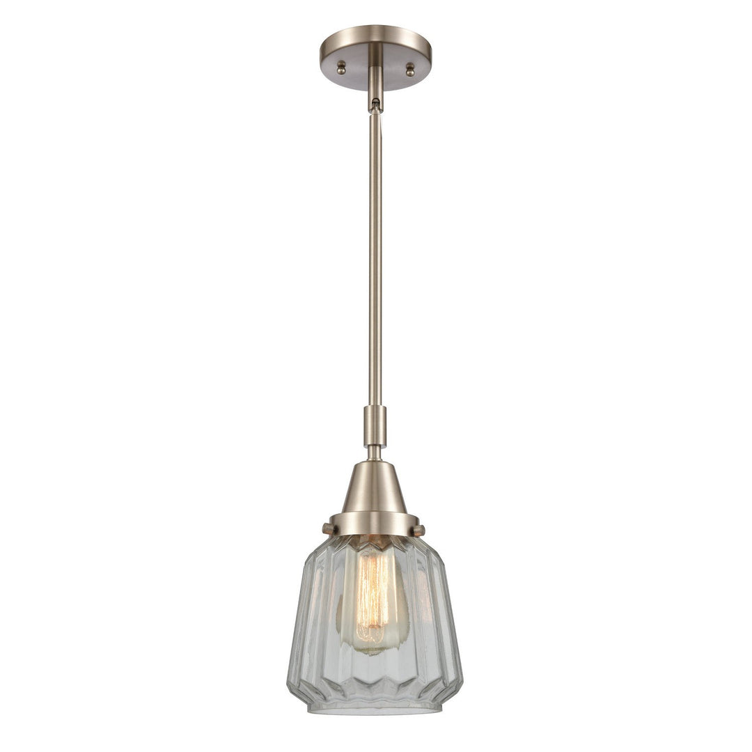 Innovations Caden 447-1S-SN-G142-LED Pendant Light - Brushed Satin Nickel