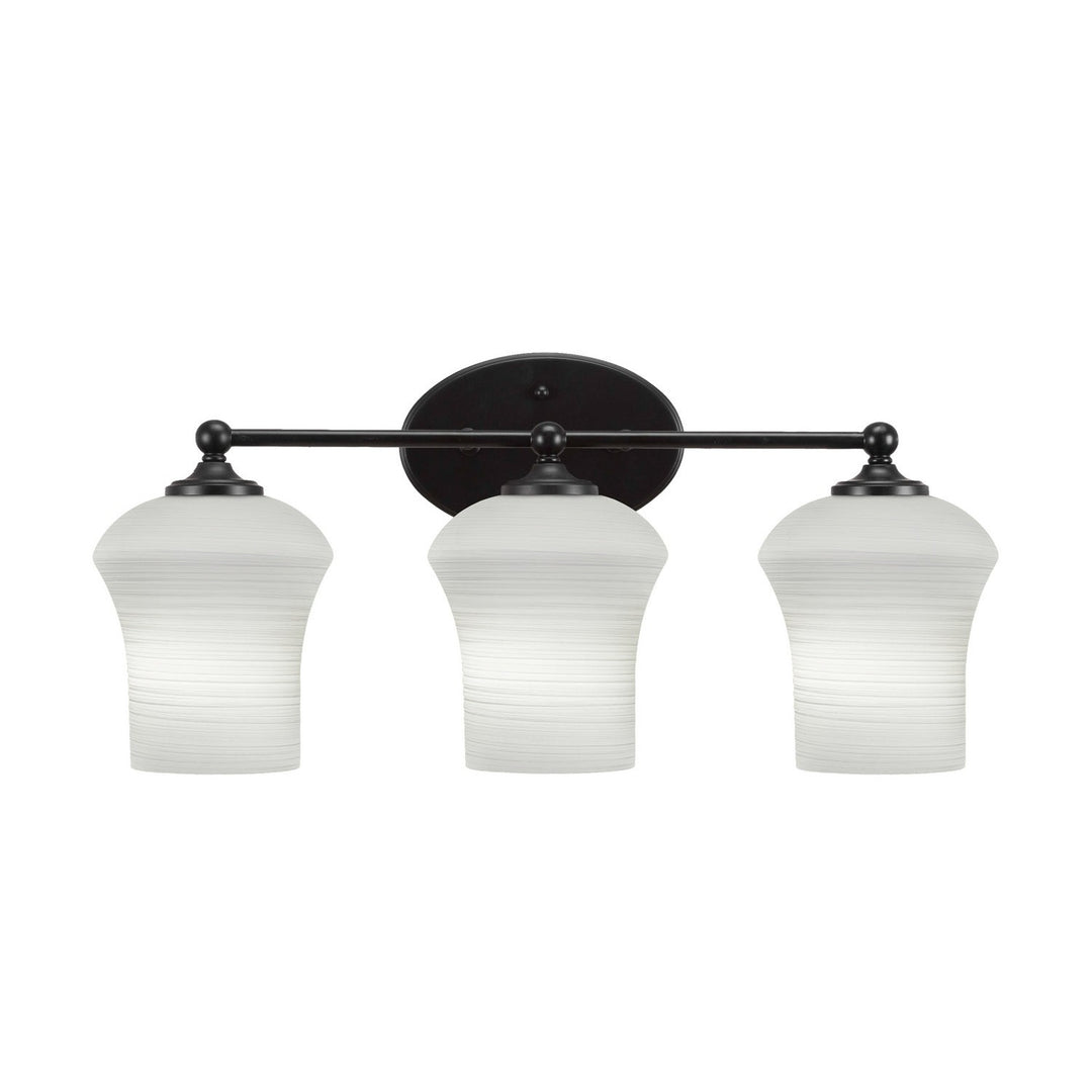 Toltec Capri 5913-mb-681 Bath Vanity Light 23 in. wide - Matte Black