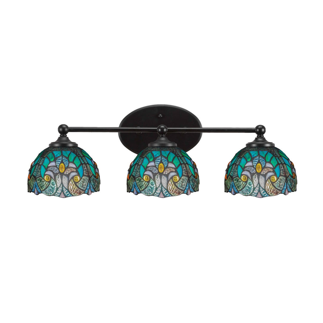 Toltec Capri 5913-mb-9925 Bath Vanity Light 24 in. wide - Matte Black