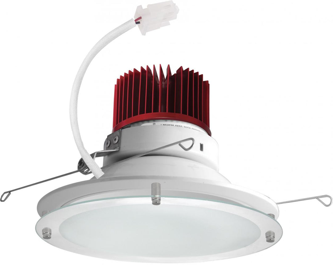 Elco Lighting E612C1235W2  Led Light Engine With Drop Glass Trim Recessed Light White