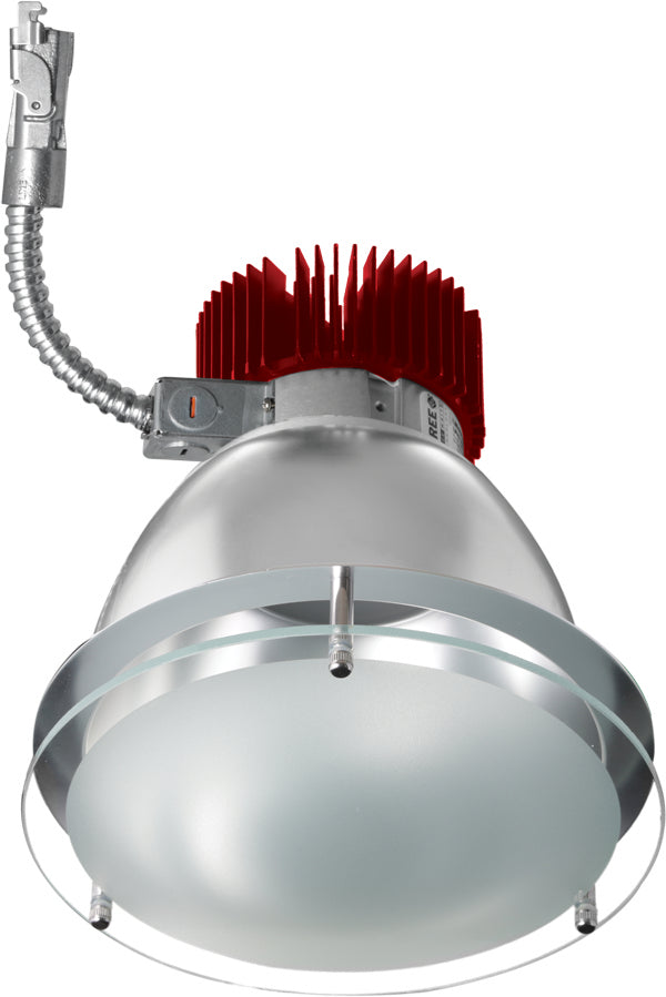 Elco Lighting E612L6040H2  Led Light Engine With Drop Glass Trim Recessed Light Pewter, Nickel, Silver