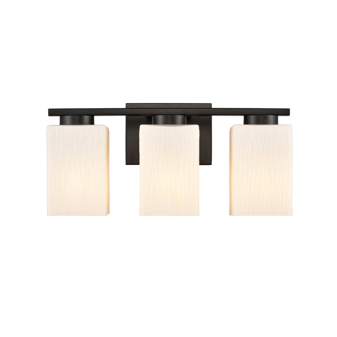 Innovations 419-3W-BK-G4191-LED Bath Vanity Light 17 in. wide - Matte Black