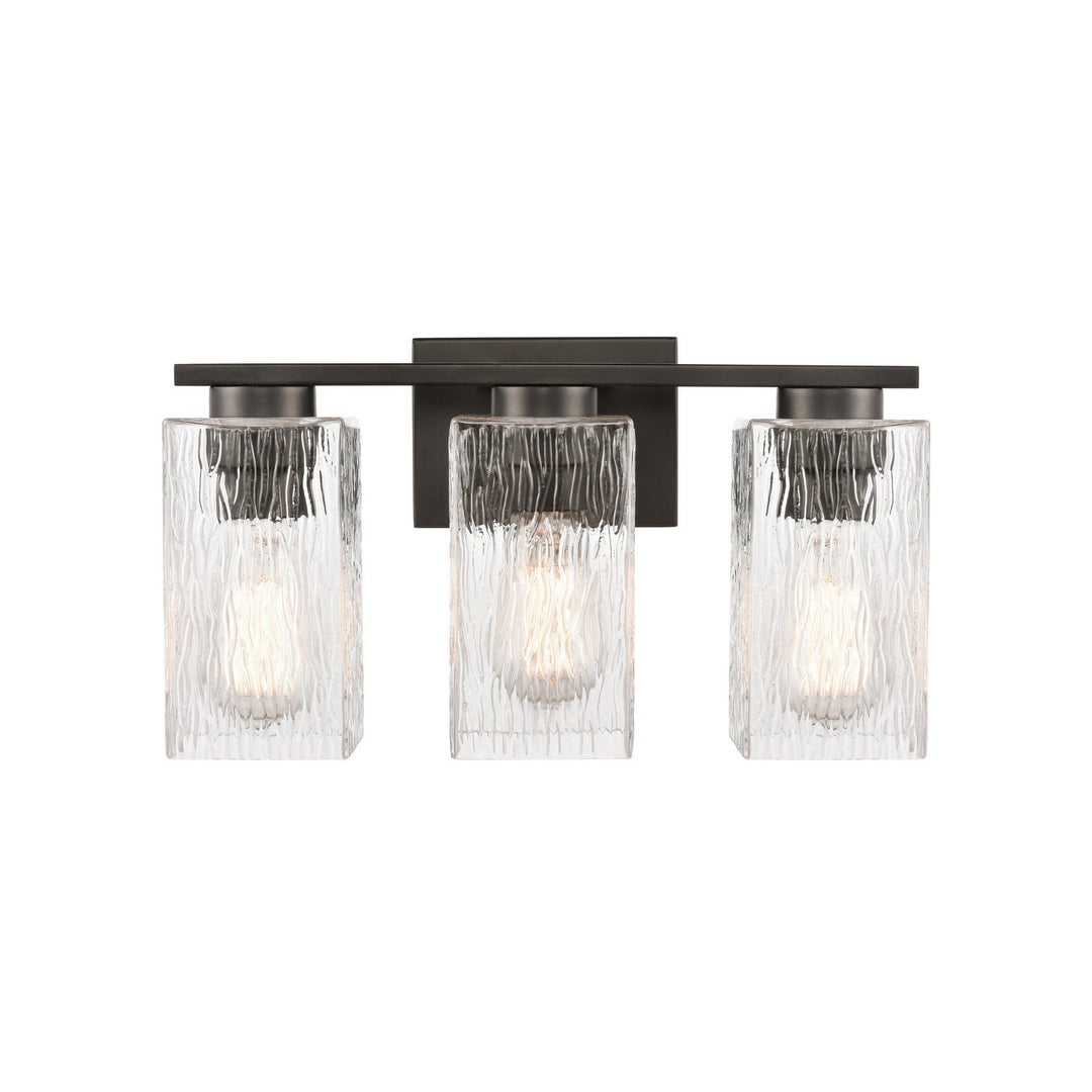 Innovations 419-3W-BK-G4192 Bath Vanity Light 17 in. wide - Matte Black