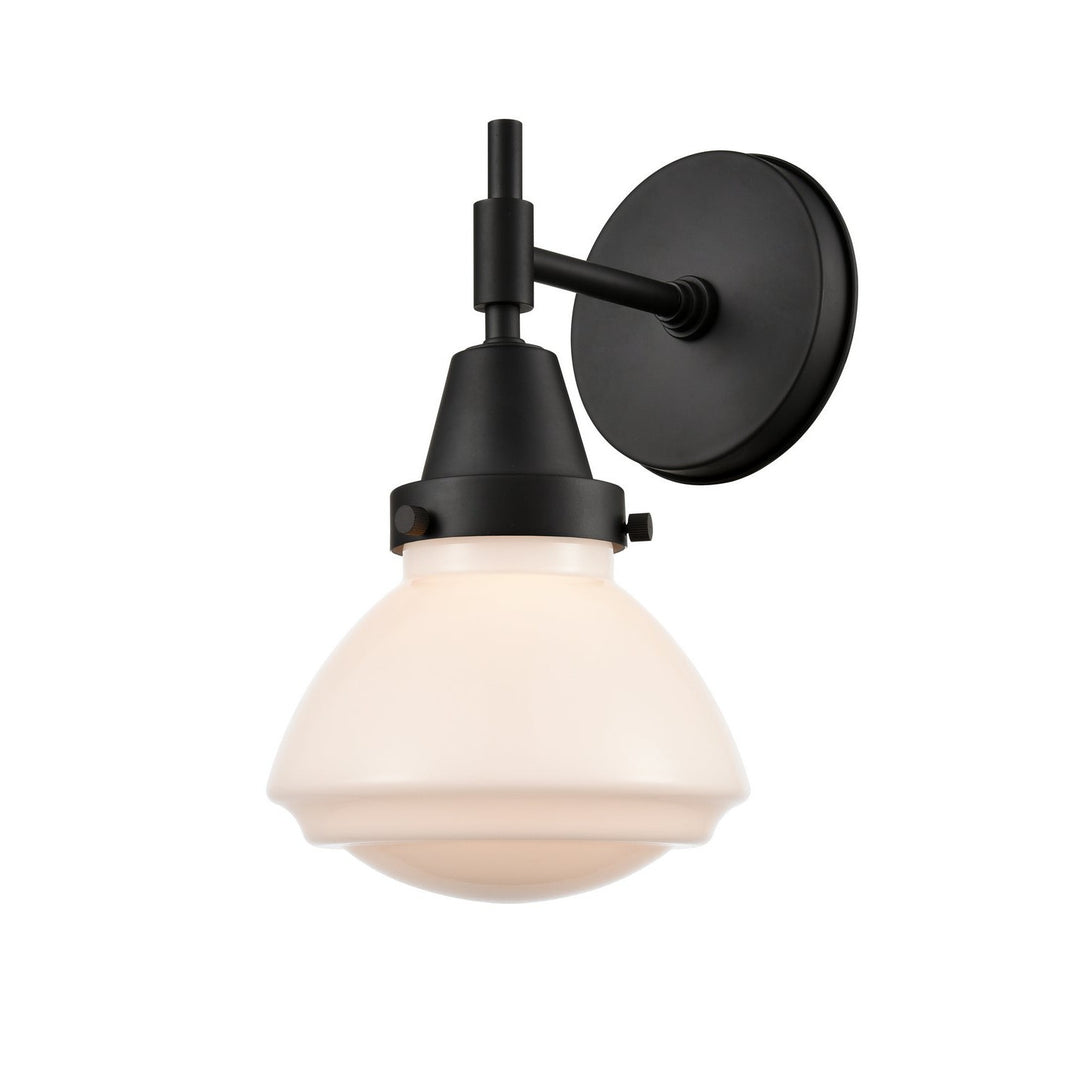 Innovations Caden 447-1W-BK-G321 Wall Sconce Light - Matte Black