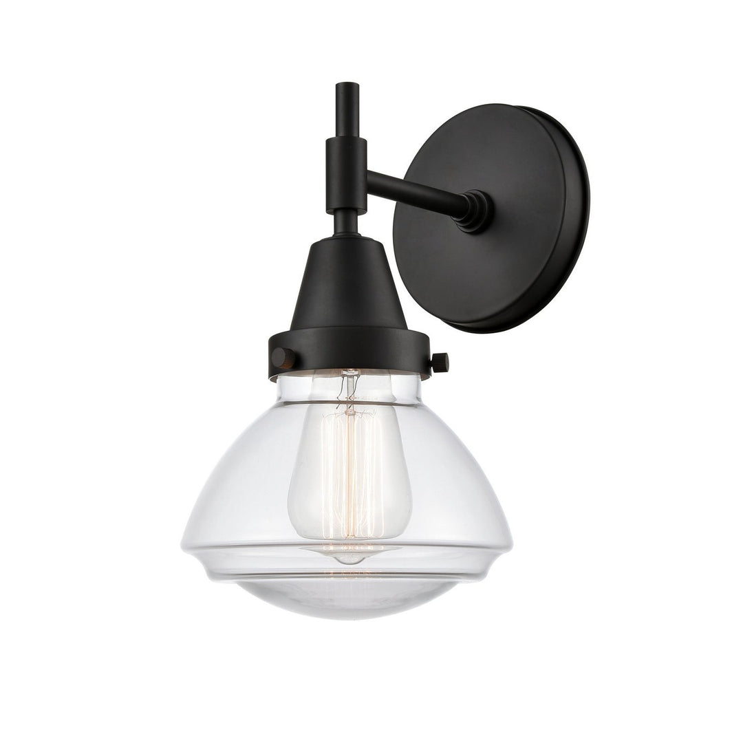 Innovations Caden 447-1W-BK-G322 Wall Sconce Light - Matte Black