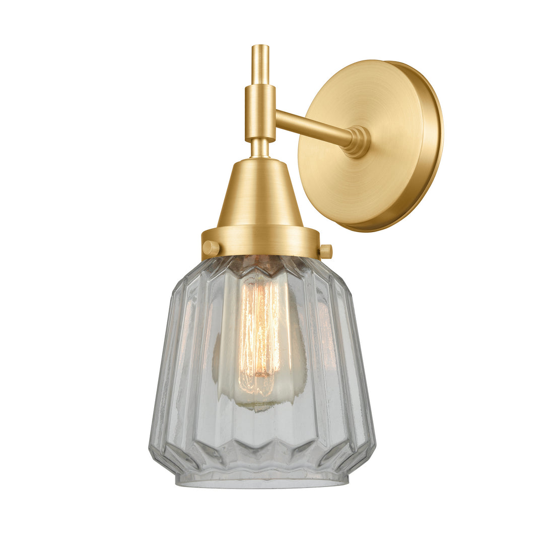 Innovations Caden 447-1W-SG-G142 Wall Sconce Light - Satin Gold